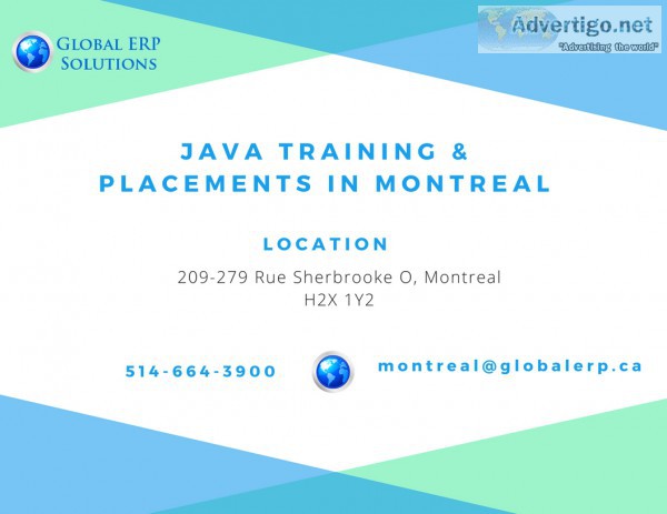 Java training & placements in montreal