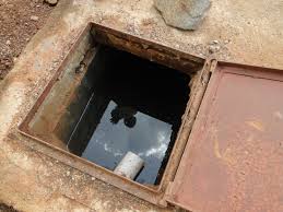 Sewage, pit latrines, septic tanks drain