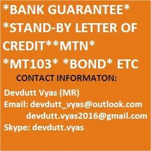 We offer fresh cut bank instruments for 