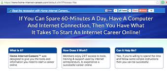 Internet careers- work from home