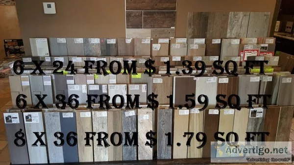 Porcelain wood tile