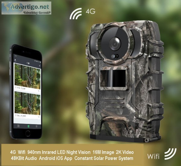 4g / wifi wireless wildlife trail camera