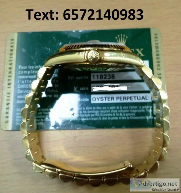 Certified rolex watch for sale