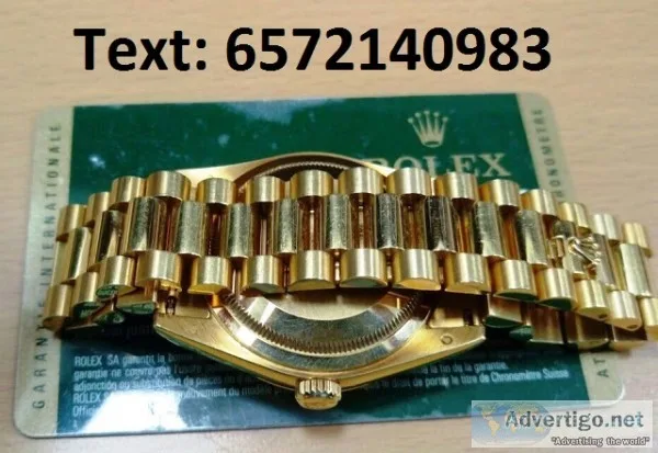 Certified rolex watch for sale