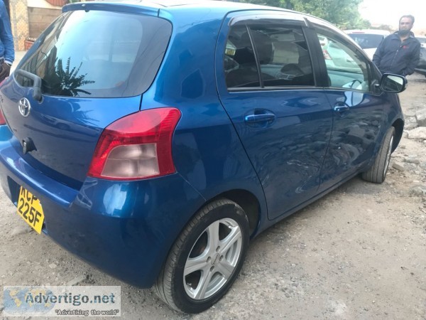 Vitz 1290 cc petrol l blue colour 2010 a