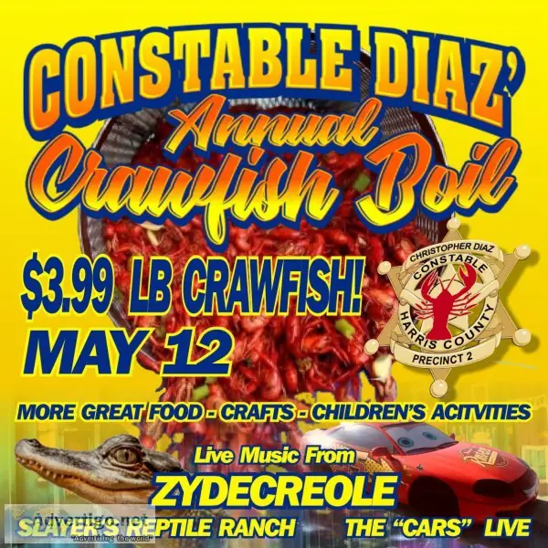 The annual constable diaz crawfish boil