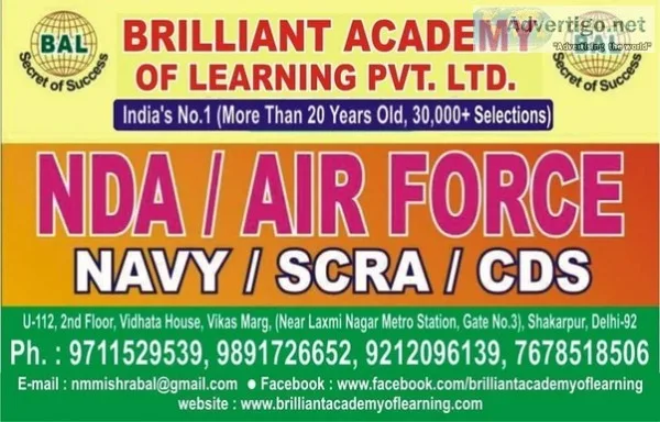 Advanced nda coaching in delhi with high