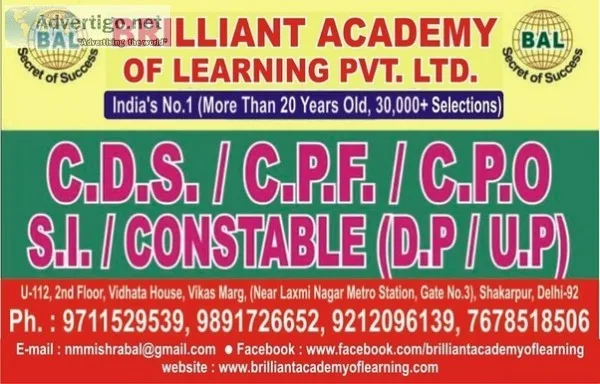 Best cds exam coaching centres in delhi 
