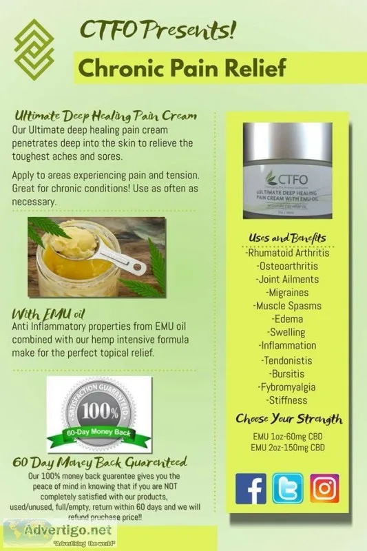 Ultimate deep healing pain cream 