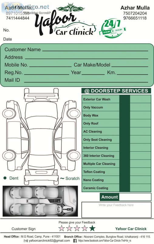 Car cleaning interior and teflon coating