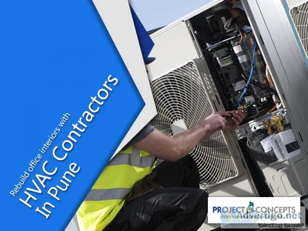 Office interiors with hvac contractors