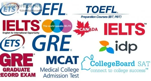 Obtain registered ielts, toefl etc cer
