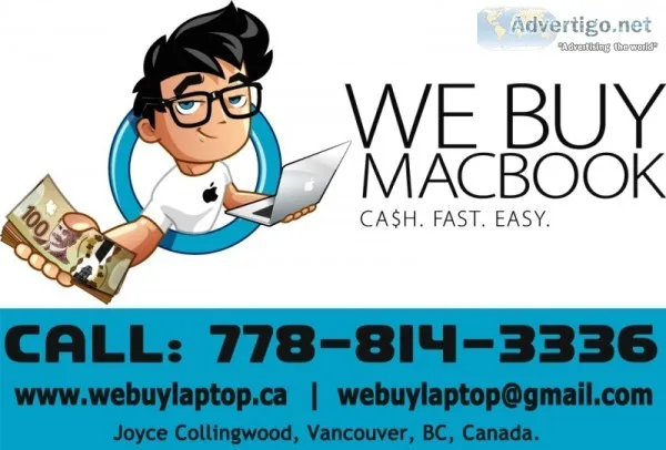 We buy macbook for the most cash-guarant