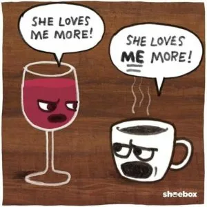Coffee and wine