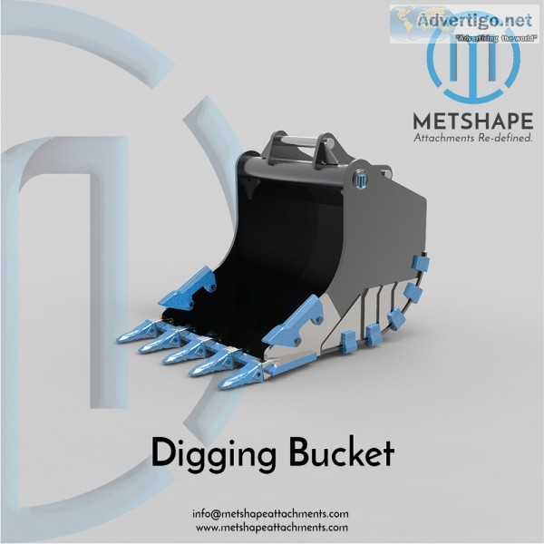 Digging buckets for excavators