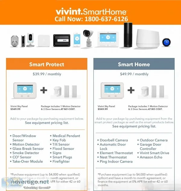 Secure with vivint smart home 1800-637-