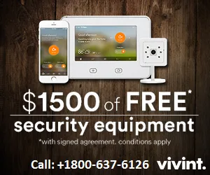 Secure with vivint smart home 1800-637-