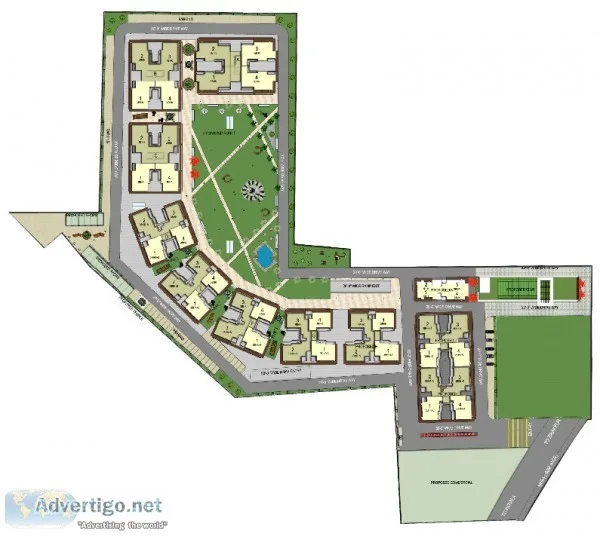 3bhk flat with servant room for sale
