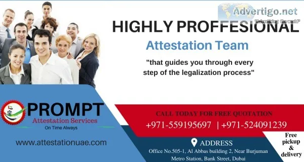 Document attestation for use in uae
