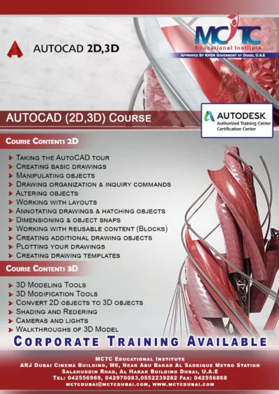 Autocad courses | autocad 2d & auto3d tr