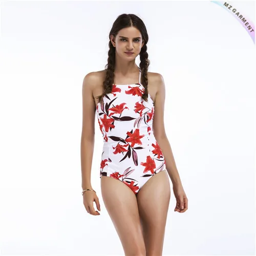 Solid one piece swimsuit, thin strap, cr