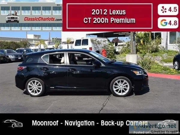 USED 2012 Lexus CT 200h Premium for sale in San Diego 18485
