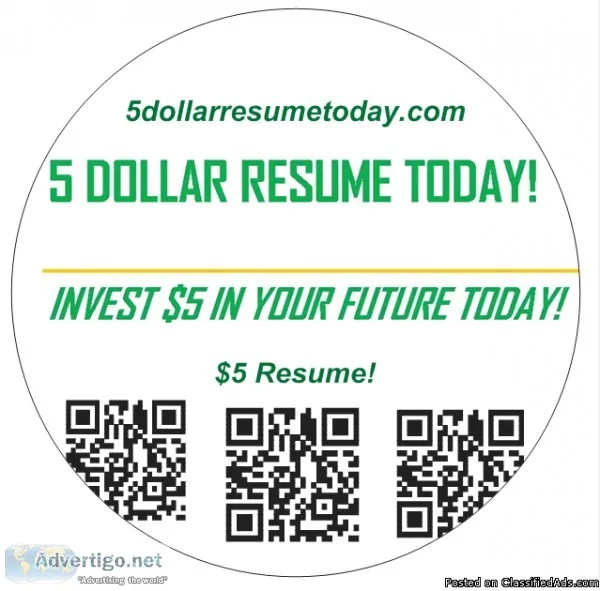 5 for your new Resume