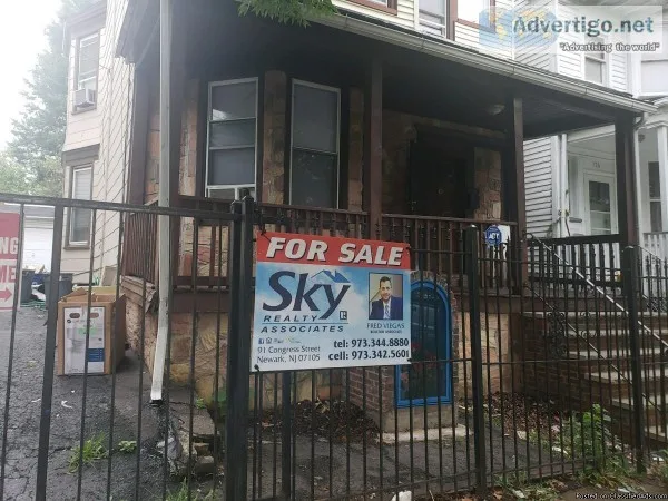 2 Family Home for Sale - North 5th St. Newark