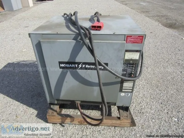 Hobart forklift battery charger