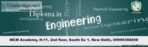 Diploma in CIVIL MECHANICAL ELECTRICAL Engineering