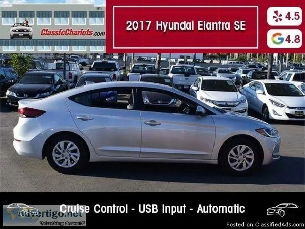 Used 2017 Hyundai Elantra SE for Sale in San Diego - 18461r