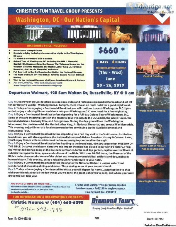 WASHINGTON DC BUS TOUR