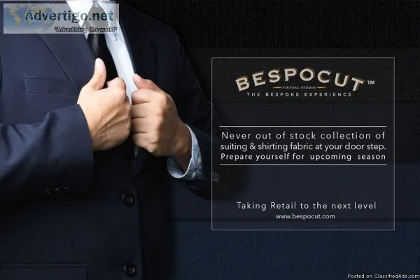 Suiting and Shirting international fabrics on Bespocut