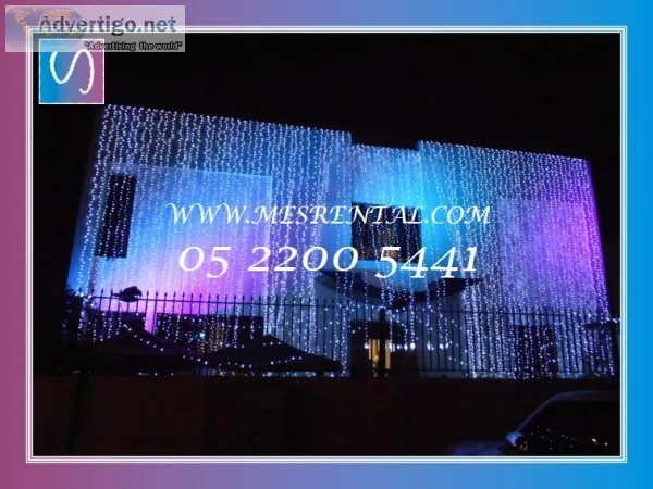 Wedding light and decor rental by mes re