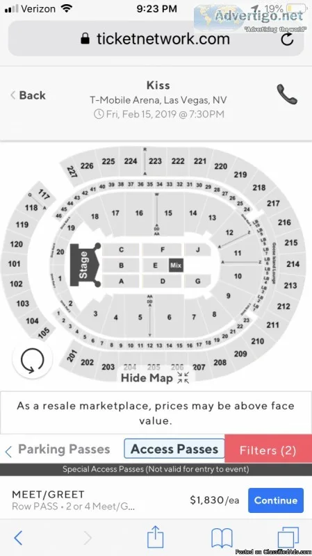 Kiss- Final Tour 4 Tics 200 a piece