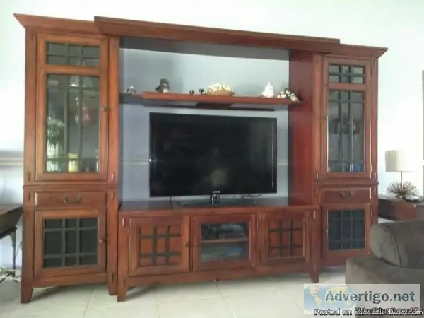 Solid Cherry Entertainment Center