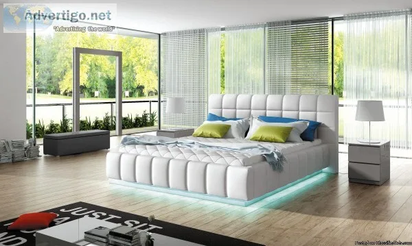 Modern Cari Bed includes LED lights