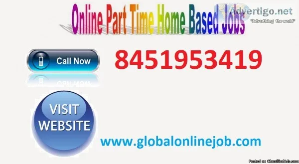 online jobs for 10th and 12th pass students on internet.