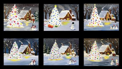 Paint and Sip 122  &quotSnowy Cottage&quot (5 OFF)
