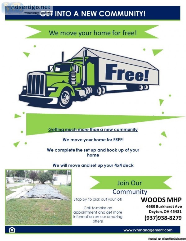 M0VE YOUR HOME TO OUR COMMUNITY