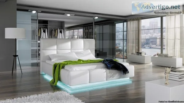 Brand New Capella Bed includes LED lights