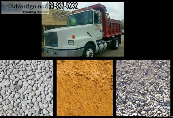 Gravel delivery and spreading