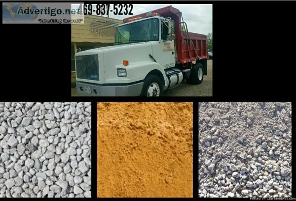 Gravel delivery and spreading