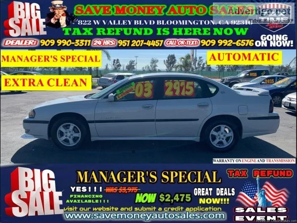 2003 Chevrolet Impala LS EDITION&gt 6-CYLINDER&gt EXTRA CLEAN