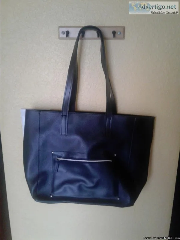 Black Vinyl Hand bags