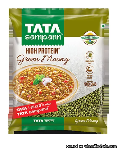 Certified Organic Moong Dal Healthy Organic Pulses