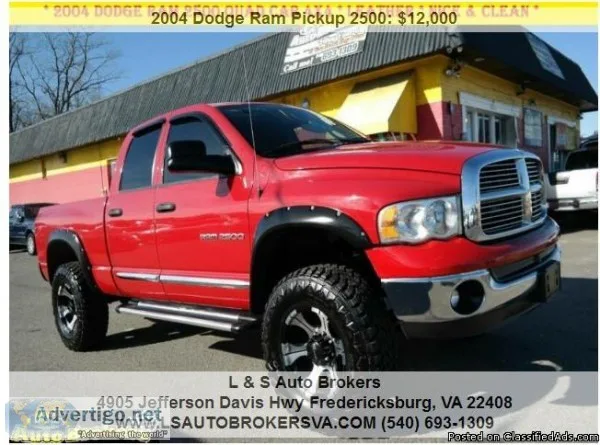 2004 DODGE RAM PICKUP 2500