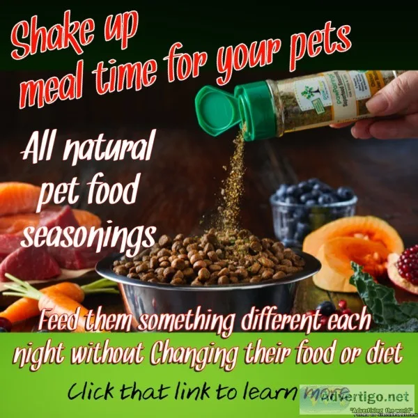 All natural petfood seasonings