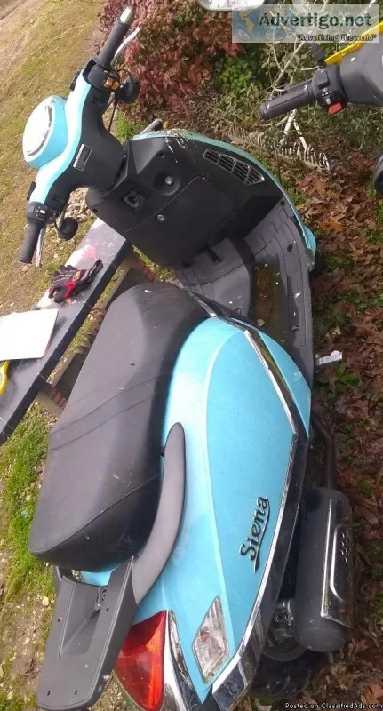 Blue 2008 Qlink Siena 150cc mo pedscooter