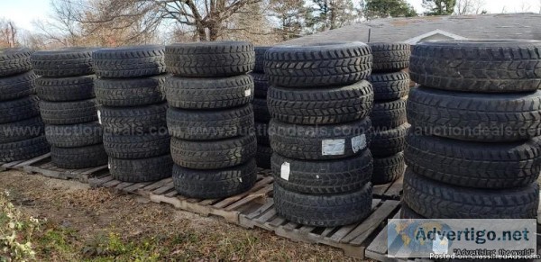 Lot of 101 humvee tires and wheels
